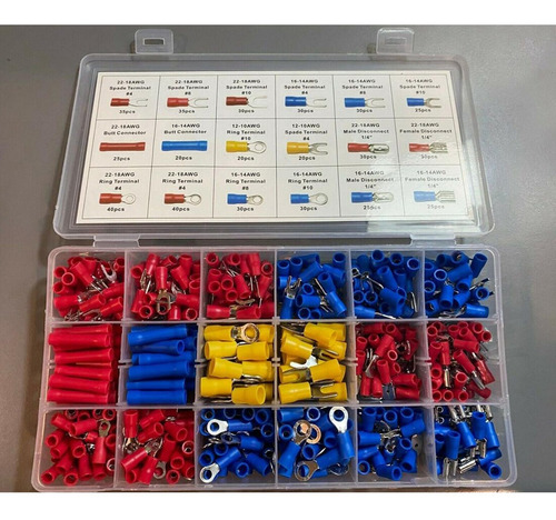 Boxed Various Insulated Wire Terminals 520pcs