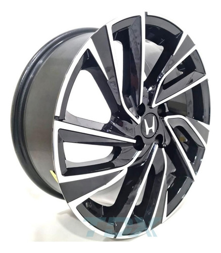 Rodas Honda Fit / City Aro 15 4x100 (jogo) K72 +bicos Cor Preto Com Diamantado