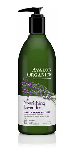 Avalon Organics Para Manos Y Cuerpo Loción, Aloe Sin Perfume