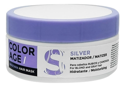 Color Age Máscara Silver Matizador Cabello Teñido X200ml