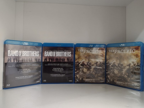 Box Blu Ray Band Of Brothers/the Pacific - Hanks, Spielberg (Usado)