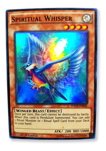 Yugi-oh! Spiritual Whisper Wsup-en045 Super