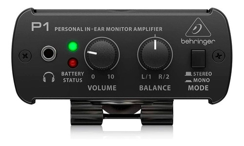 Imagen 1 de 4 de Amplificador De Auricular Behringer P1 In Ear Monitor