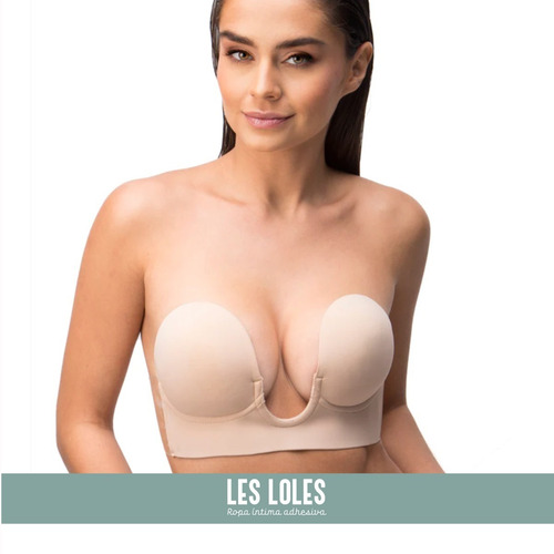 Imagen 5 de 10 de Corpiño Adhesivo Super Escote U Backless Strapless Les Loles