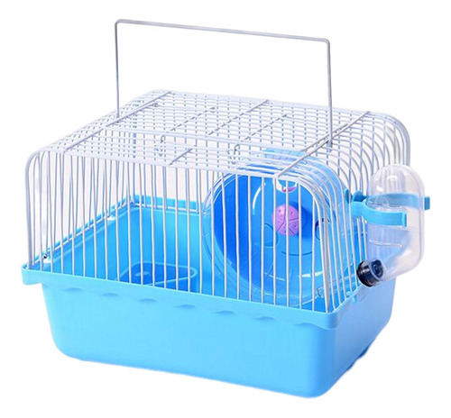 Jaula Para Hámster Caja De Alimentación Pequeña Caja Azul
