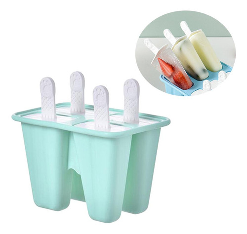 2 Molde Para Hacer Paletas De Hielo De Silicona Moldes 4 ,