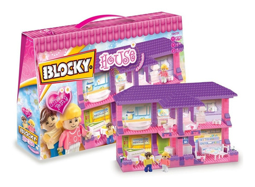 Blocky House Casa 4 Ambientes 230 Pzs 2 Figuras Tiendajyh