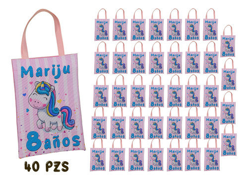 100 Dulceros Unicornio Mod 3 Niña Fiesta Infantil