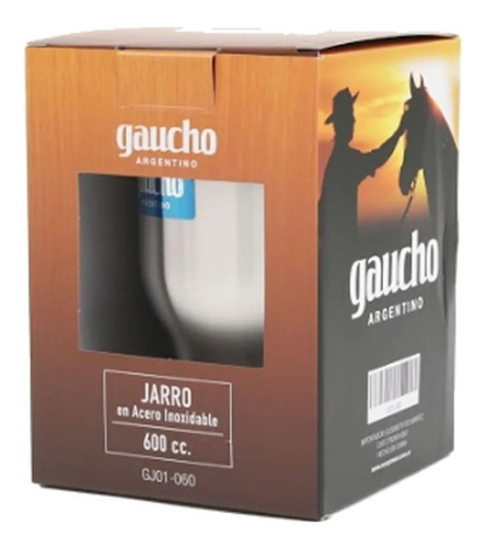 Imagen 3 de 7 de Jarro Gaucho Argentino Gj01-060 Térmico 400ml