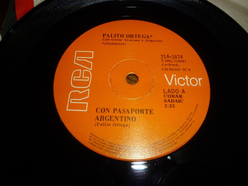 Lp Vinilo - Simple - Palito Ortega - Con Pasaporte Argentino