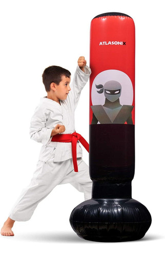 Saco De Boxeo Inflable Para Niños - Bolsa De Boxeo Ninja
