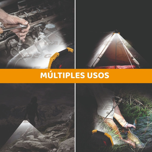 Imagen 7 de 10 de Reflector Led Portatil Recargable 10w Usb Luz Fria Jieli