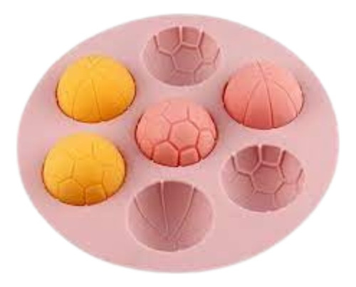 Molde De Silicona Pelota, Jabón ,repostería , Velas Resina 