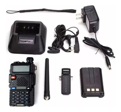 2 Rádio Policia Seguranca Airsoft Baofeng Uv5r Vhf Trafic 2.5/5/6.25/10/12.5/20/25khz