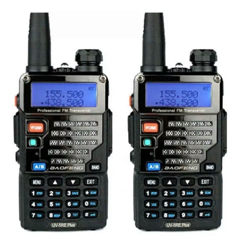 Set De 2 Radios Baofeng Uv 5 Re Uhf Vhf Fm