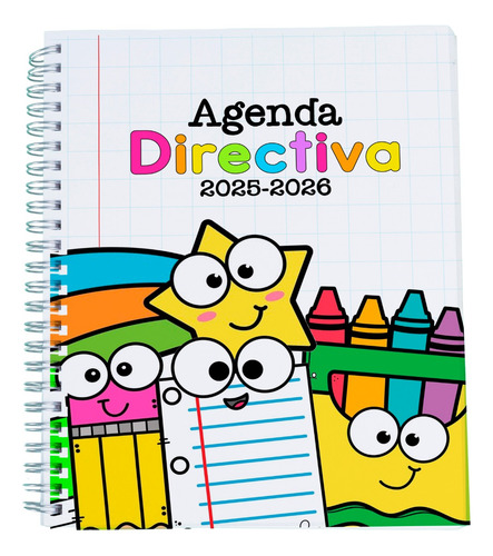 Agenda Directiva 25-26 Directora Pasta Dura Mod Mágica #2 Blanco Directiva 2026