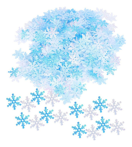 1 Paquete De Confeti De Copos De Nieve Para Decoración Navid