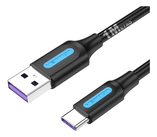 comprar Cabo Carregador Usb A Tipo C Carreg Turbo 5a Transf Dados 1m