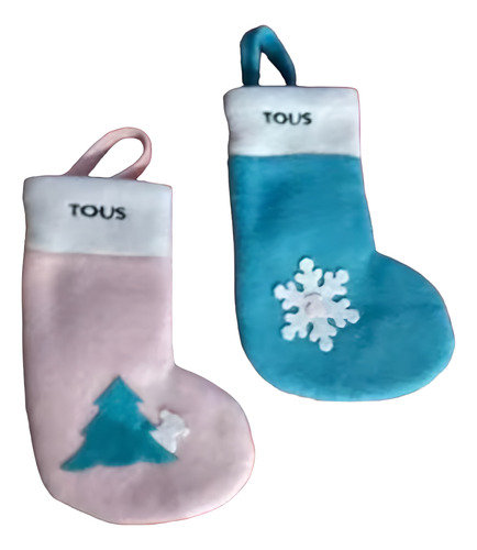 Set De 2 Bota Decorativa Navideña Navidad Botita