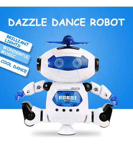 Q Robot De Baile Deslumbrante Eléctrico Música Ligera Dance