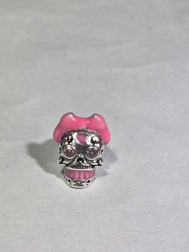 Charm Dije Para Pandora Pulsera Calavera Calaca Mexicana Rosa