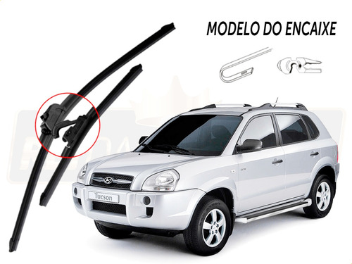 Jogo Palhetas Limpador Parabrisa Hyundai Tucson 2008 A 16