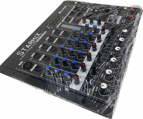 Mesa Som 6 Canais Usfx602 Ll Audio Console Efeito Bluetooth