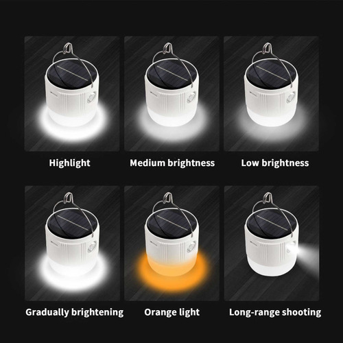 Linterna Solar De Cristal De Polisilicio F, Led Char 4010