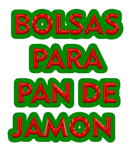 Imagen 1 de 3 de Bolsas Para Pan De Jamón