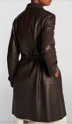 Trench Coat Chamarra Cazadora, Abrigo De Piel Cafe Max Mara