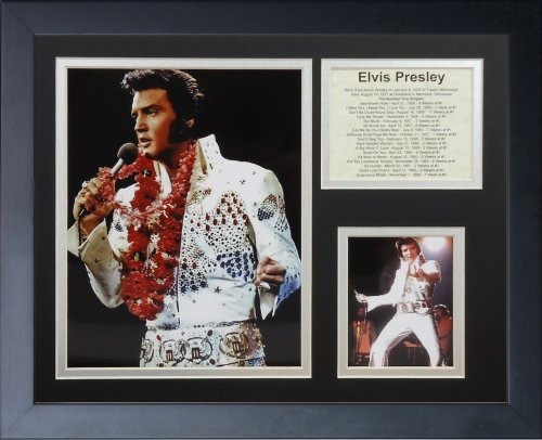 Legends Never Die Elvis Presley - Collage De Fotos Enmarcada