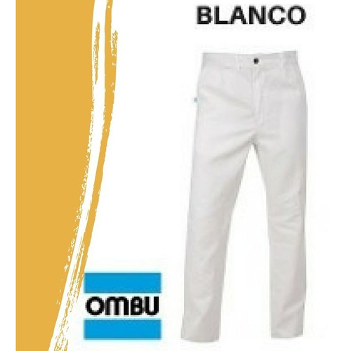 Kit Pantalón + Camisa De Trabajo Ombu Blanco Original