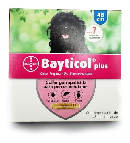 Bayticol Plus Collar Mediano Perro Pulga Garrapata Bayer