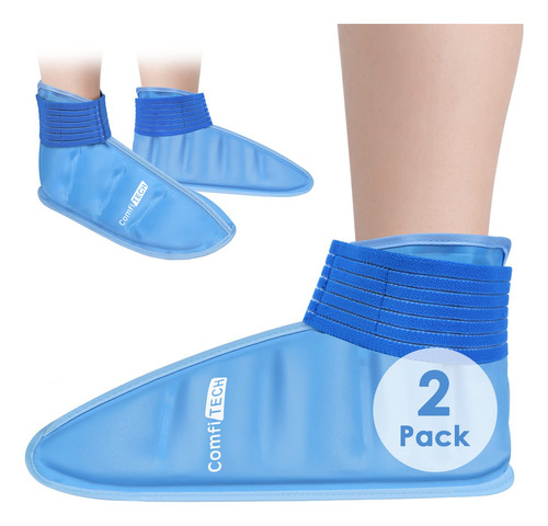 Ice Pack Wrap Comfitech Foot Para Pés Inchados, Fáscios Plan