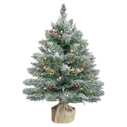 Árbol Navidad Artificial Mini 20  Led Decorado Para Hogar