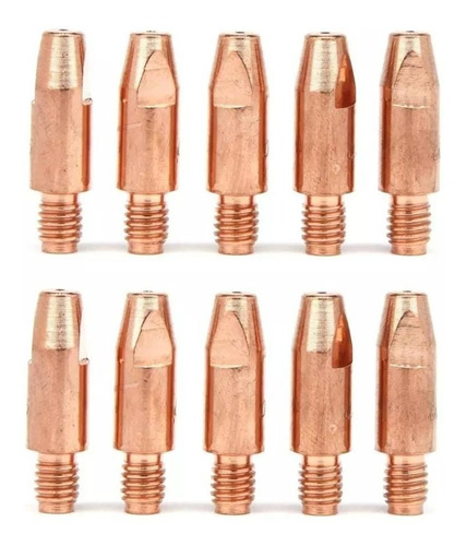 Bico Contato 0.8 Mm M6 28mm Tocha Solda Mig / Mag Com 10 Pç