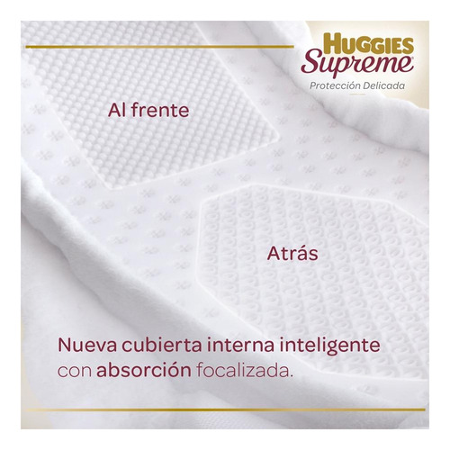 Caja Huggies Supreme Etapa 3 180 Pañales Bebé Lisos Unisex Mediano (m) Sin Género