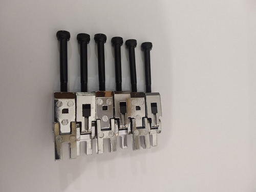 Imagem 2 de 6 de Kit 6 Carrinho Saddle De Guitarra Ponte Floyd Rose Ps113cr