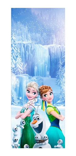 1 Adesiv0 Porta Jb Auto Colante Frozen Anna Elsa Olaf Mod. 3