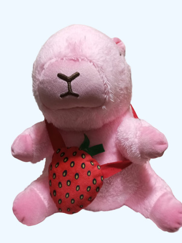 Peluche Capibara Color Rosado De 28cm Inc/envio