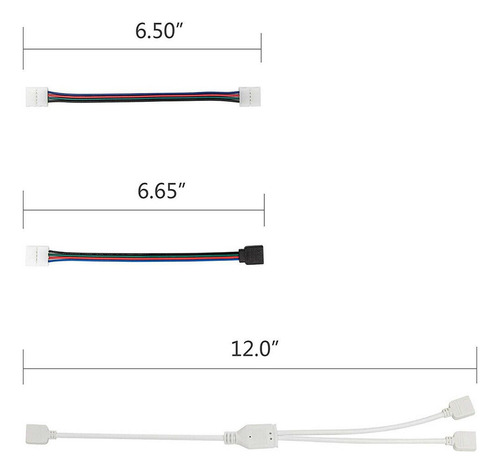 Kit De Cable De Extensión De 4 Pines Para Tira De Luces Led