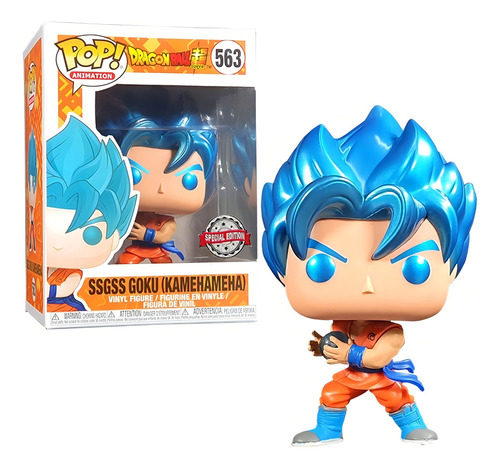 Funko Pop Goku Super Saiyan Blue 563 - Dragon Ball Kamehame (Usado)