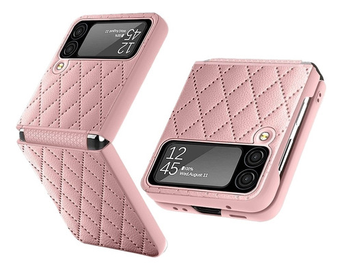 Funda Para Teléfono Black Diamond Leather Galaxy Z Flip 3 5g