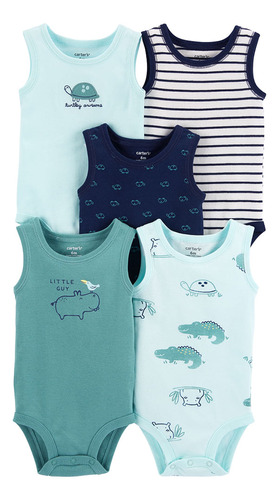 Carter´s Pack 5 Bodies Musculosa Animales 1k445410