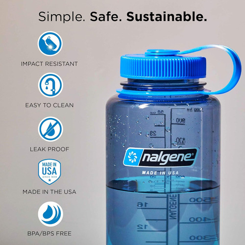 Botella De Agua Sustain Tritan Sin Bpa Fabricada Materi...