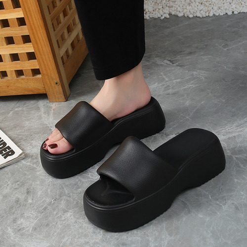 Cuña Eva Platform Slides 2024 Con Punta Redonda Para Mujer