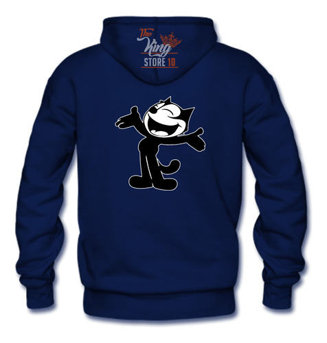 Poleron Cierre + Taza, Felix The Cat, El Gato Felix, Dibujo Clasico / The King Store