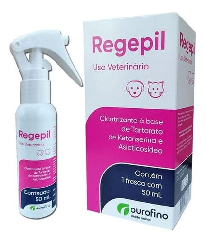 Regepil Spray 50 Ml Cicatrizante Para Perros/gatos Eurofino
