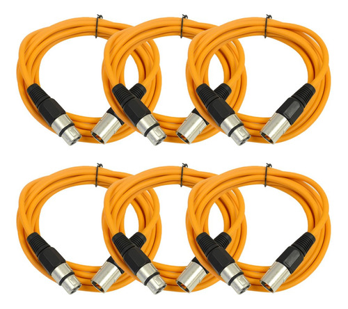 Sismic Audio - Saxlx-10 - Paquete De 6 Cables De Conexion D