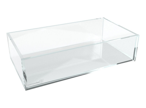 Caixa De Vidro 40x20x20 Cm Transparente S/ Tampa 40x20x20